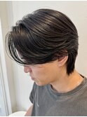 毛流れセンターパート×曲がる縮毛矯正×髪質改善【八王子】