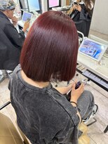 アジールヘア 所沢プロペ通り店(agir hair) レッドブラウン ブリーチなしダブルカラー