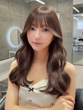 エヌアイ オモテサンドウ(ni omotesando) 大人かわいい◇暗め透明感ショコラグレージュ顔周りレイヤー