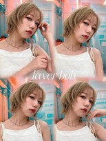 アプリ 大宮西口(appri) ハイトーンベージュ×ブロンドレイヤーボブ/大宮