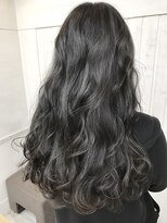 ナンバー アンフィール 渋谷(N° anfeel)&nbsp;ダスティーグレージュカラー&内巻き波ウェーブ！