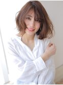 ☆ひし形シルエット×くしゅっとボブ☆「Agu hair」笠原涼太