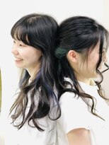 サユリ 高尾(SAYURI)&nbsp;お揃いインナーカラー＊インナーブルー*インナーグリーン