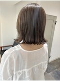 ハイライト × 切りっぱなしボブ
