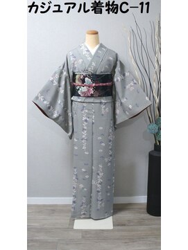 きものサロン すずめ屋 レンタルカジュアル着物　C-１1　撫子