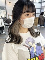 イコ 表参道原宿(ico)&nbsp;インナーカラー シルバーベージュ