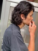 フィフスワン(fifth one)&nbsp;センターパートニュアンスパーマスパイラルパーマメンズパーマ