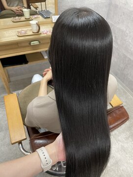 ナチュラル グロー 仙台駅前店(Natural grow) シアーブラックと縮毛矯正