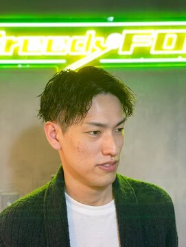 グリーディーフォックス 三軒茶屋(GreedyFOX) 波巻き/マッシュパーマ/ウルフ/ハイライト<理容室>三軒茶屋