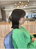 アッシュグレージュ×ボブ