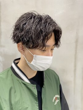 メンズヘアセンス 渋谷(MEN'S HAIR SENSE) ハイライトマッシュパーマウルフアッシュブラックツーブロック