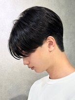 エルマーク 心斎橋(L-MARK)&nbsp;黒髪マッシュナチュラルマッシュメンズヘア韓国ツーブロック