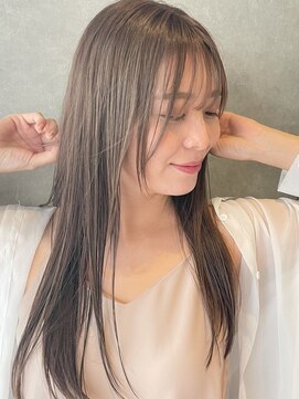 エクラート ギンザ 銀座店(ECLART GINZA) 【ECLART】シースルーバング×グレージュカラー【銀座】