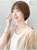 say.重政　最新トレンド耳掛けショートミニボブ丸みショート
