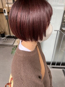 テラスヘア 長岡(TERRACEhair) レッドカラーで高発色に