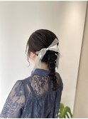 【 編み下ろしツインアレンジ 】