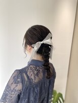 ジプソ(Gypso Hair salon)&nbsp;【 編み下ろしツインアレンジ 】