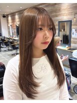 トッカ 札幌(tocca) 【稲川】レイヤー×透明感ブラウンベージュ