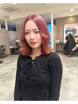 レブ 心斎橋(REV.) 前髪/アンブレラカラー/こなれミディ/イメチェン/ウェーブパーマ