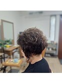 ショートボブナチュラルパーマ