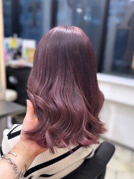 ラピス 福岡天神店(Lapis) ピンクパープル/ブリーチ/髪質改善/レイヤーカット