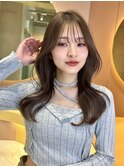 韓国大宮レイヤーくびれ巻きグレージュ
