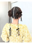 long  hair arrange