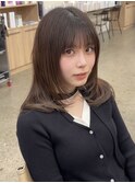 ナチュラル可愛いミディアム10代20代30代ワンカールレイヤー