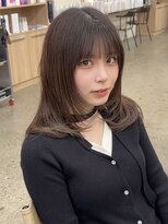 ミリ(mm)&nbsp;ナチュラル可愛いミディアム10代20代30代ワンカールレイヤー