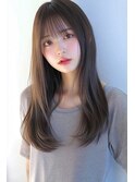 アシンメトリーハッシュボブマレットヘアバタフライカット黒髪