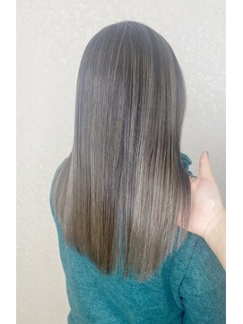 美容室 ハルミ ヘア リゾート 川口店(Harumi Hair Resort) デザインカラー/レイヤーカット/ウェットヘア/オリーブベージュ