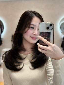 エヌ 大阪梅田店(enu)の写真/【大阪梅田駅徒歩5分】伸ばしかけの方でも、長さを変えずに印象を変える＊【髪質改善/縮毛矯正/韓国】