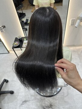 ジーナ 吉塚(Zina) 縮毛矯正 ダークグレージュ【福田れん】吉塚美容室 髪質改善