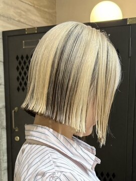 ヲタク 渋谷 代官山 恵比寿(wotaku.) 切りっぱなしボブデザインカラーポイントカラーミックスカラー