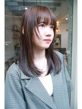 センスヘア(SENSE Hair) 顔周りのデザインも可愛いセミロングスタイル☆