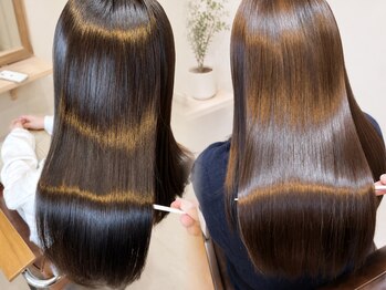 ルアウ ヘアアンドメイク(LUAU Hair&Make)の写真/気になるうねりやクセ毛も、自然なストレートに仕上げます!お手入れもしやすいサラサラな髪に♪