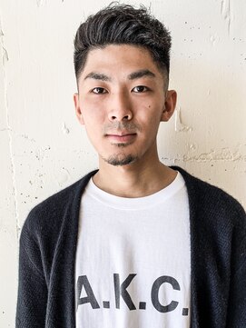 フジヤマ バーバー ショップ(FUJIYAMA BARBER SHOP) ソフトツーブロック フェザーマッシュ くせ毛風パーマm