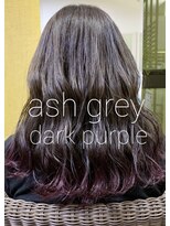 ヘアメイク マルナ 大通店(HAIR MAKE MALUNA) 【MALUNA 神】ash gray × dark purple