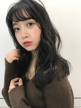 エマエコル(Emma ecole) Emma ecole 暗髪ネイビーカラー　by.高橋