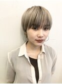 【Devellope.】ショートマッシュ　ブロンドベージュ　ハイトーン