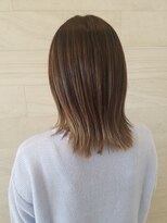 シノヤ 東根店(Shinoya)&nbsp;バレイヤージュ☆ナチュラルグラデーション♪/外はねボブ/30代