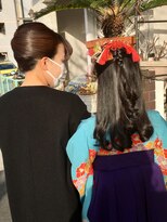 美容室 ティンカーベル&nbsp;袴ハーフアップ