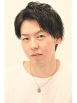 ノイセル 西本町(Noisyle) 七三分けかき上げウェットヘアスリークショート涼しげヘア