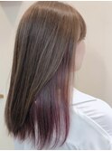 インナーカラー×ピンク