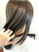 【filo 明比】美髪！ 髪質改善TR × つや感スモーキーグレージュ