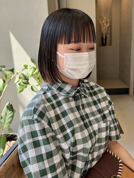 ヘアー アイス ルーチェ(HAIR ICI LUCE) 酸性ストレート　ワイドバング/今枝