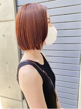 バディヘア ルーツ(BUDDY HAIR ROOTS) アプリコットオレンジ×ミニボブ