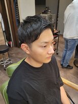 メンズ レオ 南森町店(men's LEO)&nbsp;ツーブロック×刈り上げ×アップバング