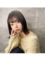 シースルーバング×ショコラブラウン