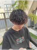 波巻きプードルパーマ　福岡メンズパーマ
